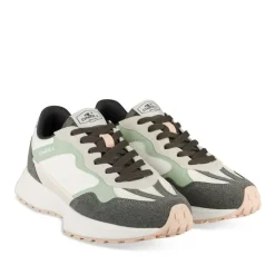 Baskets BLANC Femme Motif Uni Lacets