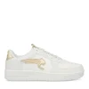 Baskets BLANC Femme Motif Uni Lacets