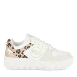 Baskets BLANC Femme Motif Uni A Enfiler