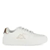Baskets BLANC Femme Motif Uni Lacets