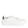 Baskets BLANC Femme Motif Uni Lacets