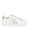 Baskets BLANC Femme Motif Uni Lacets