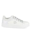 Baskets BLANC Femme Motif Uni Lacets