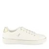 Baskets BLANC Femme Motif Animal Lacets