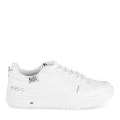 Baskets BLANC Femme Motif Uni A Enfiler