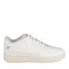 Baskets BLANC Femme Motif Uni Lacets