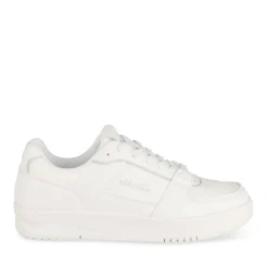 Baskets BLANC Femme Motif Uni Lacets