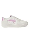 Baskets BLANC Femme Motif Uni Lacets