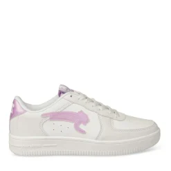 Baskets BLANC Femme Motif Uni Lacets