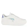 Baskets BLANC Femme Motif Uni Lacets