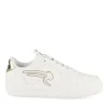 Baskets BLANC Femme Motif Uni Lacets