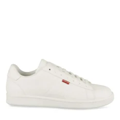 Baskets BLANC Femme Motif Uni Lacets