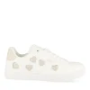 Baskets BLANC Femme Motif Uni Lacets