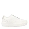Baskets BLANC Femme Motif A Pois