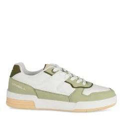 Baskets BLANC Femme Motif Uni Lacets