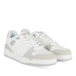 Baskets BLANC Femme Motif Uni Lacets