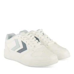 Baskets BLANC Femme Motif Uni Lacets