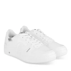 Baskets BLANC Femme Motif Uni A Enfiler