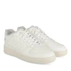 Baskets BLANC Femme Motif Uni Lacets