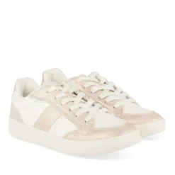 Baskets BLANC Femme Motif Uni A Enfiler
