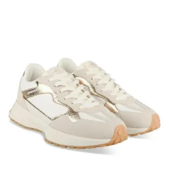 Baskets BLANC Femme Motif Uni A Enfiler