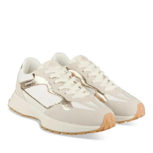 Baskets BLANC Femme Motif Uni A Enfiler