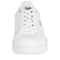 Baskets BLANC Femme Motif Paillettes Lacets