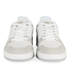 Baskets BLANC Femme Motif Uni Lacets