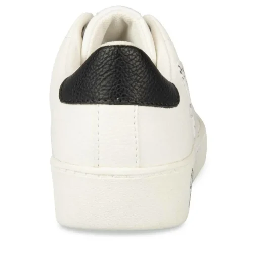 Baskets BLANC Femme Motif Uni Lacets