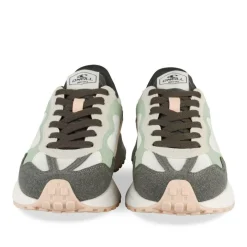 Baskets BLANC Femme Motif Uni Lacets