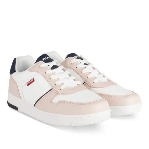 Baskets BLANC Femme Motif Uni A Enfiler