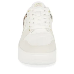Baskets BLANC Femme Motif Uni A Enfiler