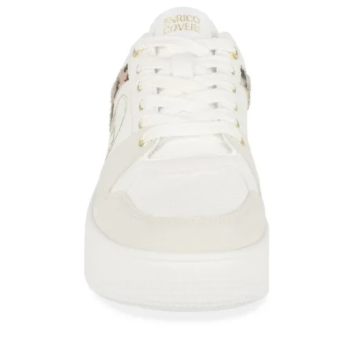 Baskets BLANC Femme Motif Uni A Enfiler