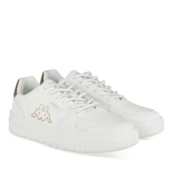 Baskets BLANC Femme Motif Uni Lacets