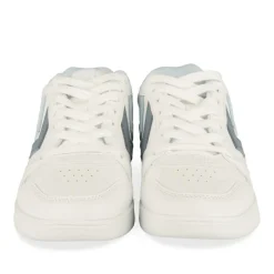 Baskets BLANC Femme Motif Uni Lacets