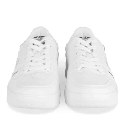 Baskets BLANC Femme Motif Uni A Enfiler