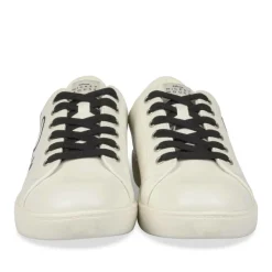 Baskets BLANC Femme Motif Uni Lacets