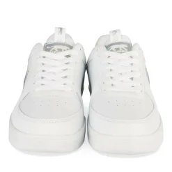 Baskets BLANC Femme Motif Uni Lacets