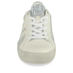 Baskets BLANC Femme Motif Iridescent Lacets