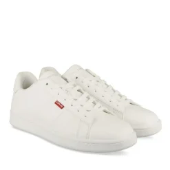 Baskets BLANC Femme Motif Uni Lacets