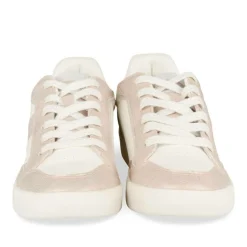 Baskets BLANC Femme Motif Uni A Enfiler
