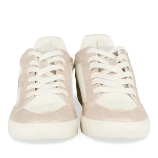 Baskets BLANC Femme Motif Uni A Enfiler
