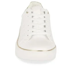 Baskets BLANC Femme Motif Uni Lacets