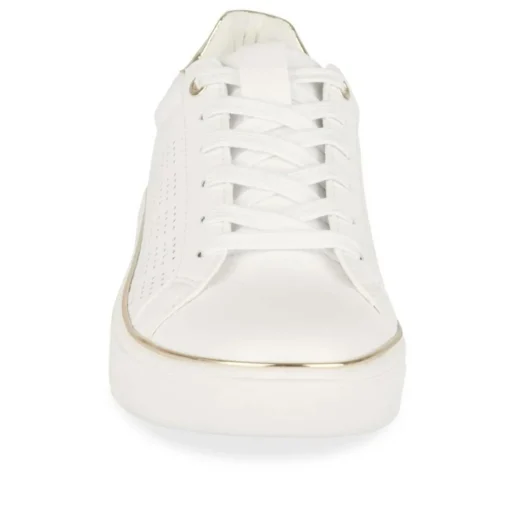 Baskets BLANC Femme Motif Uni Lacets