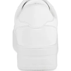Baskets BLANC Femme Motif Uni Lacets