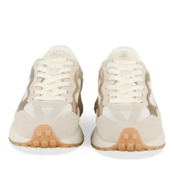 Baskets BLANC Femme Motif Uni A Enfiler