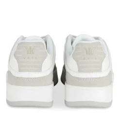 Baskets BLANC Femme Motif Uni Lacets