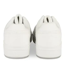 Baskets BLANC Femme Motif Uni Lacets