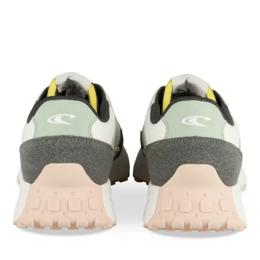 Baskets BLANC Femme Motif Uni Lacets
