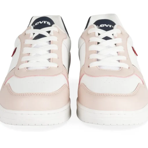 Baskets BLANC Femme Motif Uni A Enfiler